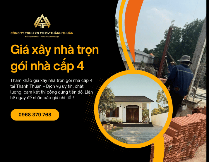 Giá xây nhà trọn gói nhà cấp 4: Tất cả những gì bạn cần biết